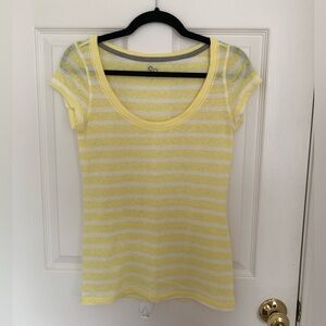 Yellow Striped Top
